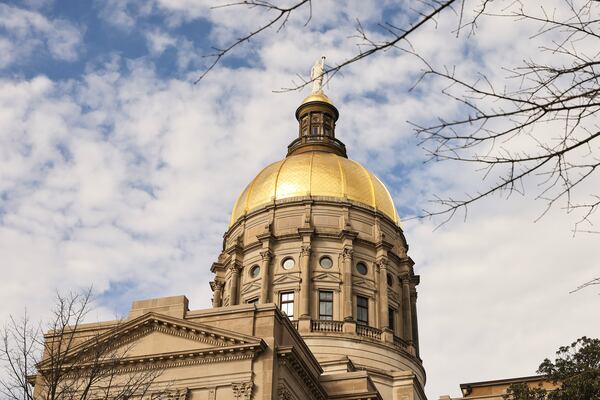 View of the Georgia State Capitol on Monday, Jan. 8, 2024. (Natrice Miller/The Atlanta Journal-Constitution/TNS)