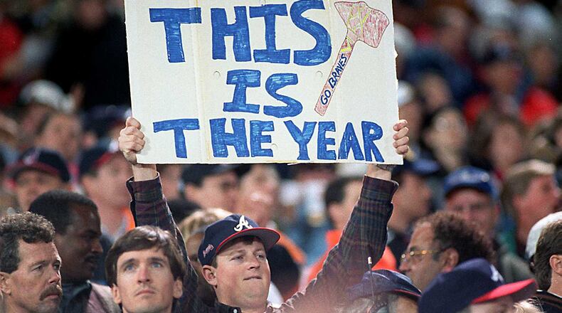 Atlanta had winning fever during Game 6 of the 1995 World Series between the Braves and Indians. Atlanta claimed its title that season.