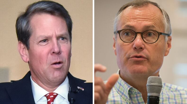 The two competitors in Georgia’s GOP runoff for governor, Secretary of State Brian Kemp, left, and Lt. Gov. Casey Cagle, have pledged to participate in a unity rally after the nominee has been selected in Tuesday’s vote.
