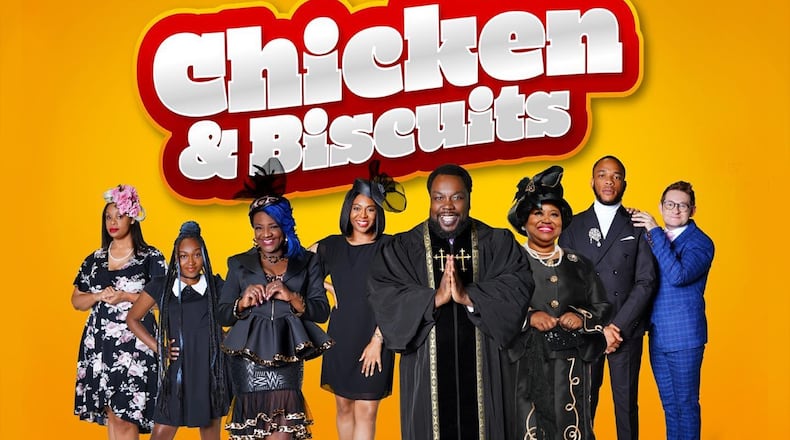 The "Chicken and Biscuits" Broadway comedy will open Aug. 18 to 28 at the Southwest Arts Center Theater, 915 New Hope Road, Atlanta. (Courtesy of Dominion Entertainment Group)