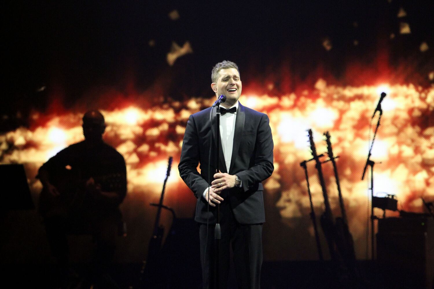 Singer croons to sold-out crowd