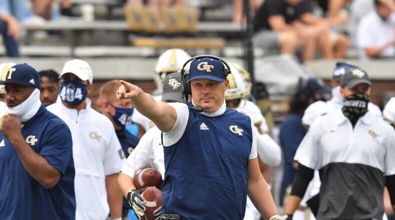 Geoff Collins' Georgia Tech team has not played since October 31. (Hyosub Shin / Hyosub.Shin@ajc.com)