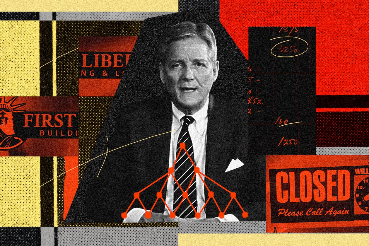 The Georgia Republican Assembly and Georgia Republican Assembly PAC — both of which are being investigated by the State Ethics Commission — are tied closely tied to Brant Frost IV, the founder of First Liberty Building & Loan. (Photo illustration: Philip Robibero/AJC)