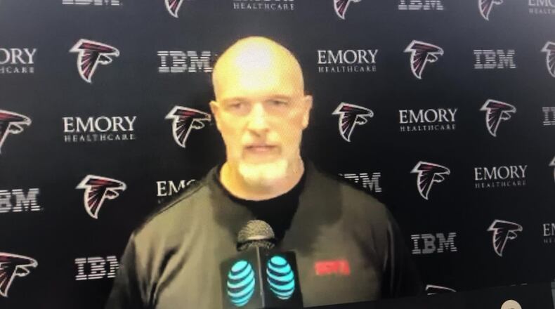Falcons’ Dan Quinn on the first scrimmage