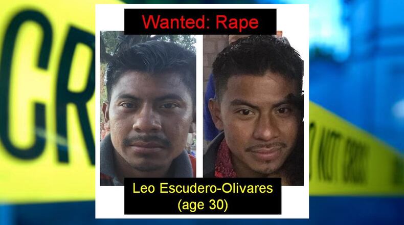 Gwinnett County police are looking for Leo Escudero-Olivares. There are warrants out for his arrest on charges of rape, aggravated sodomy and aggravated sexual battery.