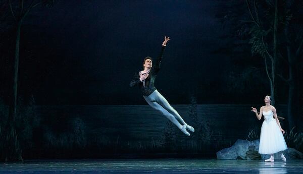 Denys Nedak, former principal dancer with the National Opera House of Ukraine, brought a powerful new level of classicism to the stage as Albrecht, partnering Jessica Assef, in Atlanta Ballet's "Giselle." (Photos by Kim Kenney)