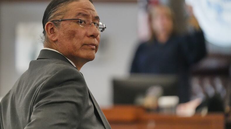 Nathan Chasing Horse appears for his trial on charges of sexually abusing Indigenous women and girls Tuesday, Jan. 13, 2026, in Las Vegas. (AP Photo/Ty ONeil)