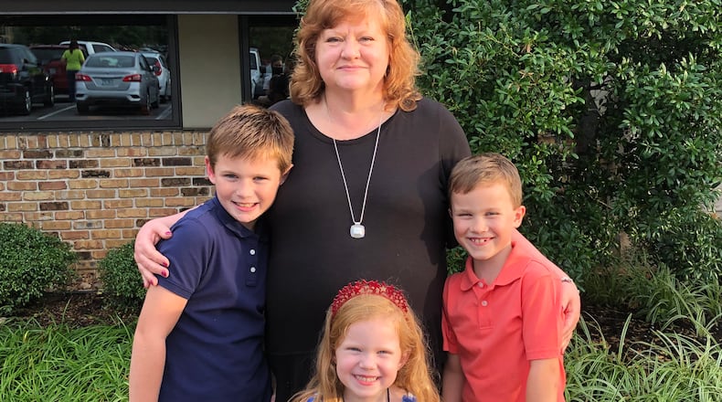 Geri Flanary with, from left, her nephew Cael Flanary, niece Harper Flanary and nephew Blake Flanary. 
Source: Hurst-Scott Funeral Home
