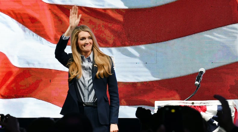 Fifty-nine pages of text exchanges taken from then-U.S. Sen. Kelly Loeffler's iPhone provide a more personal view of the private maneuvering and mounting pressure she faced in the runup to her Jan. 5, 2021, runoff against Democrat Raphael Warnock, as well as the storming of the U.S. Capitol the day after by a pro-Trump mob. She would later reverse her decision to cast a vote to block Democrat Joe Biden’s presidential victory. The copies of the text exchanges were sent to The Atlanta Journal-Constitution anonymously, and it’s not immediately clear how the messages were obtained. (Hyosub Shin / Hyosub.Shin@ajc.com)