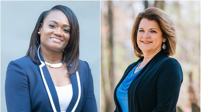 Georgia House District 105 candidates Donna McLeod (left) and Donna Sheldon. SPECIAL PHOTOS