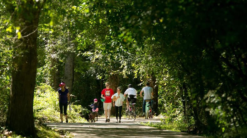 Alpharetta is extending its portion of the Big Creek Greenway north by about 1.8 miles, to Union Hill Park. JASON GETZ/AJC FILE