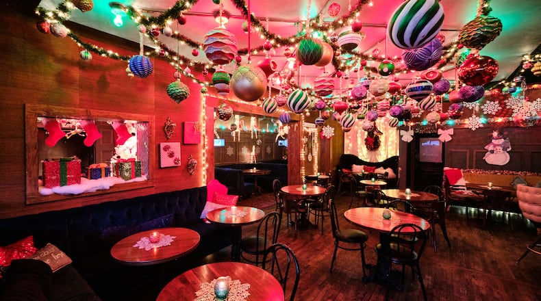 The Blind Pig Parlour Bar again has been transformed into the Blind Elf holiday pop-up. (Courtesy of Brandon Amato)