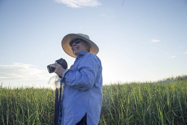 06/10/2018 --Little Cumberland Island, GA -- Deby Glidden photographs wild plants that grow on Little Cumberland Island, Sunday, June 10, 2018. ALYSSA POINTER/ATLANTA JOURNAL-CONSTITUTION