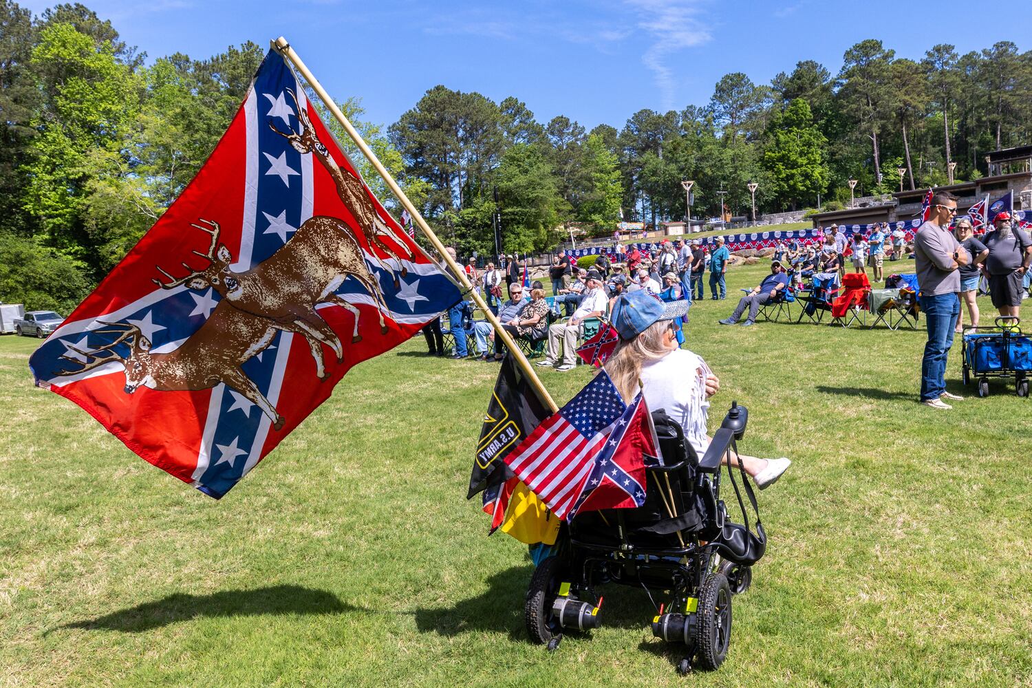 Confederate Memorial Day at Stone Mountain Park.
