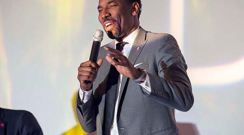 Atlanta Mayor Andre Dickens to attend Wednesday's 21st annual South Metro Development Outlook Conference at the Georgia International Convention Center in College Park. (AJC FILE PHOTO)