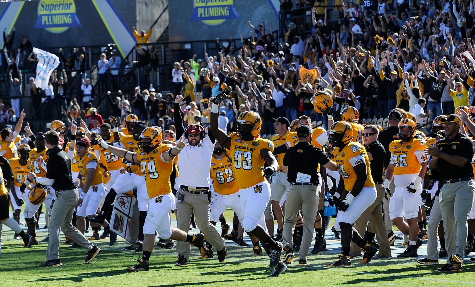 Owls celebrate historic win