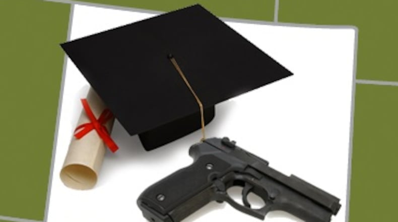 Will more Georgia students seek conceal carry permits in the wake of a new state law allowing guns on public campuses? (AJC file)