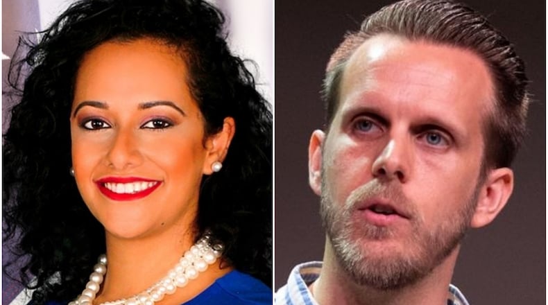 DeKalb County Commissioner Super District 6 candidates Maryam Ahmad and Ted Terry. FILE PHOTOS