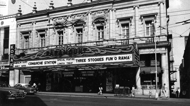 The Paramount Theatre sat next to the Loew’s Grand, and is mostly remembered for its elaborate facade, designed by architect Philip Trammell Shutze, who also designed the Swan House and the Rich’s Department Store. The theater was demolished in 1960, but the top part of the facade lives on as the front of a mansion in Moultrie, Ga. AJC file photo