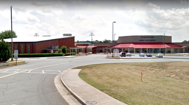 Cherokee County school officials detailed four suggestions for dealing with crowding at Cherokee High School in Canton. GOOGLE MAPS