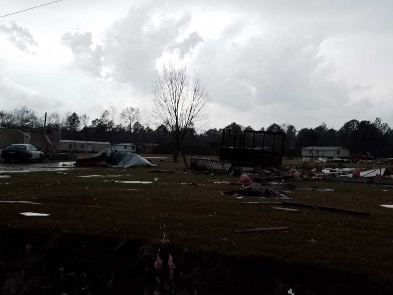 Strong storms moved through Georgia causing deaths and damage