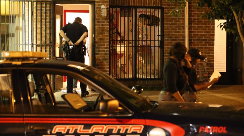 Soler said her manager was taken to Grady Memorial Hospital for treatment. “He was bleeding a lot, I guess from being pistol-whipped,” she said. “We have break-ins and we have smash-and-grabs, but nothing this bad to where there was blood and guns.” JOHN SPINK/JSPINK@AJC.COM