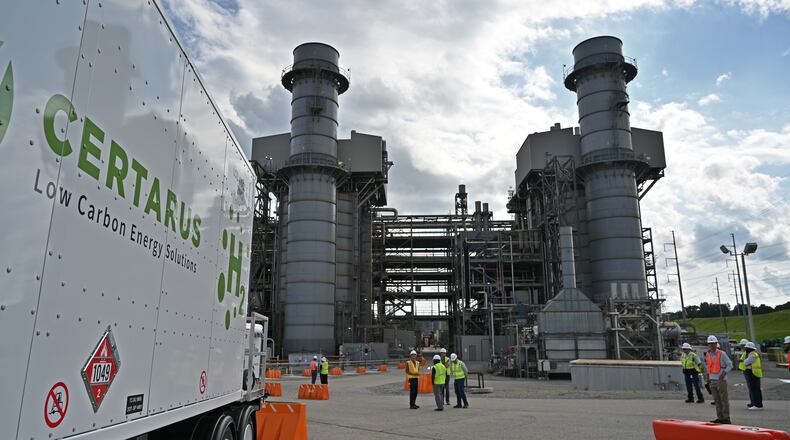 Exterior of Georgia Power’s Plant McDonough-Atkinson, where a group of engineers conducted a test where to burn hydrogen using existing infrastructure, on Wednesday, June 8, 2022. Southern Company, the parent company of Georgia Power, is joining many of the Southeast’s largest utilities to launch joint bid to bring a hydrogen hub to the region. (Hyosub Shin / Hyosub.Shin@ajc.com)