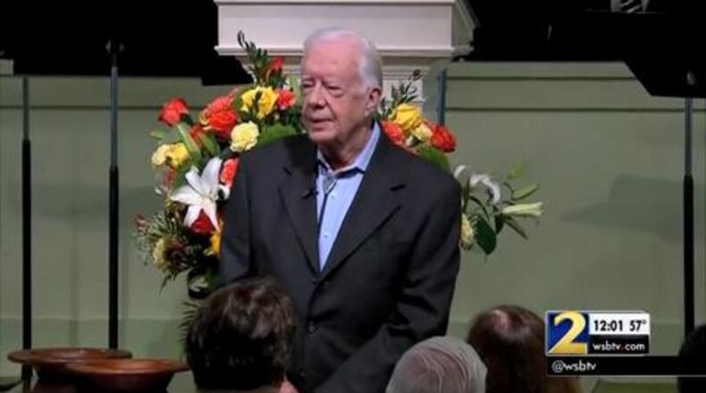 Former President Jimmy Carter has said he's cancer free