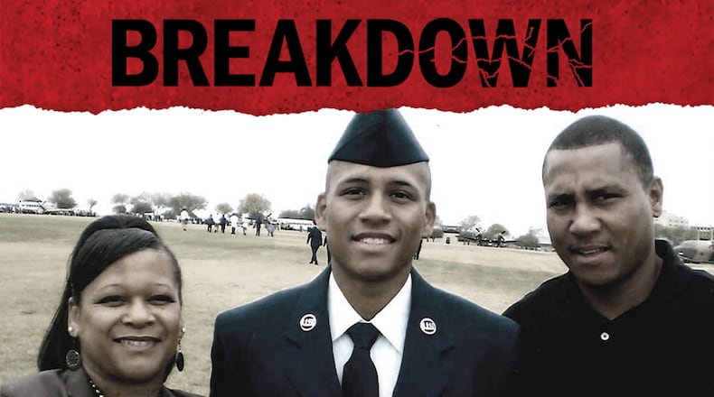 Anthony Hill — seen here with his parents Anthony Hill Sr. and Carolyn Baylor-Giummo — was an Afghanistan War veteran killed in 2015 during an encounter with DeKalb police officer Chip Olsen.