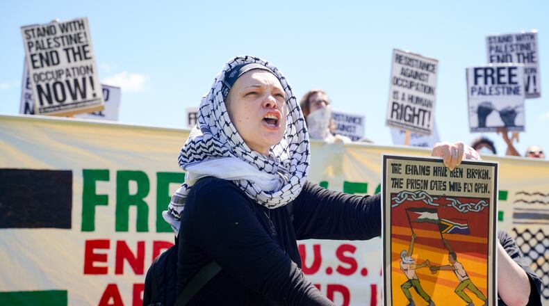 Kennesaw State University students gathered on campus Wednesday for a demonstration.