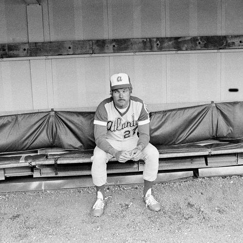 An enduring image of Ted Turner, then-owner and president of the Braves, was the night he took over on the field in a game as manager against the Pittsburgh Pirates, May 11, 1977, in Three Rivers Stadium. (AP Photo)