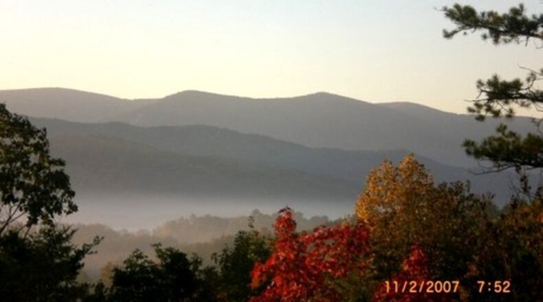 Foggy morning in Blue Ridge, Ga., Nov 1-4, 2007.
