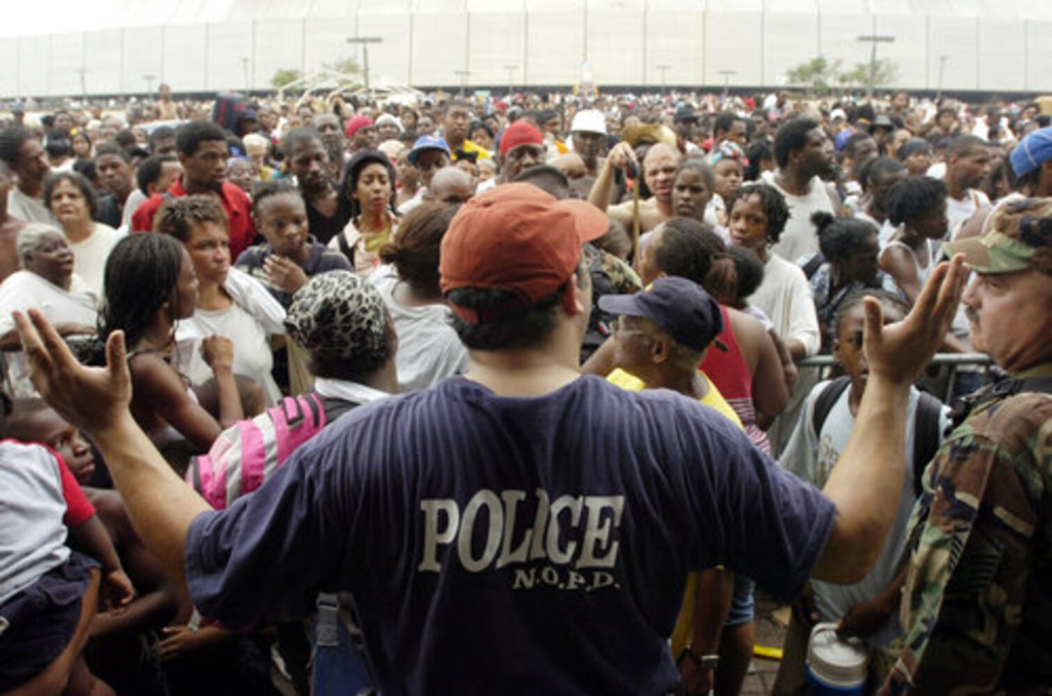 Hurricane Katrina hits New Orleans, August 29, 2005