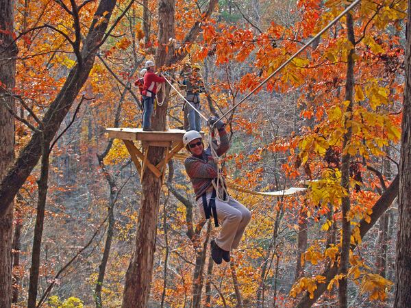 You can zip through the colors at Historic Banning Mills.
Photo: Courtesy of Historic Banning Mills