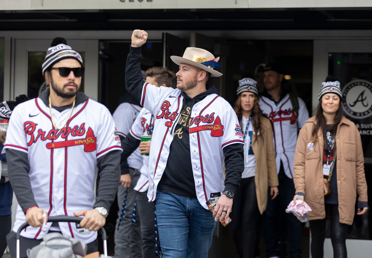 Braves Parade Departure