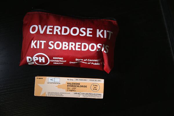 A box of the opioid antidote Naloxone, also known as Narcan, sits on display. In March 2016, the U.S. Centers for Disease Control (CDC), announced guidelines for doctors to reduce the amount of opioid painkillers prescribed nationwide, in an effort to curb the epidemic. The CDC estimates that most new heroin addicts first became hooked on prescription pain medication before graduating to heroin, which is stronger and cheaper.  (Photo by John Moore/Getty Images)