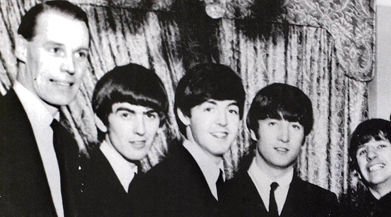 George Martin with The Beatles.