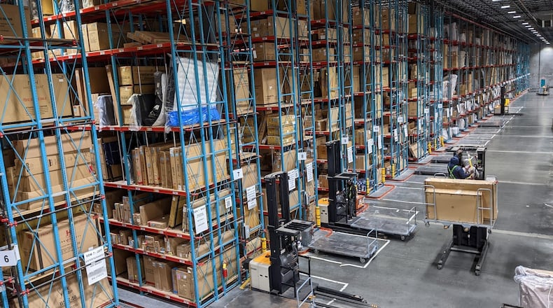 Georgia Furniture Mart is among the state's employers expanding and hiring. Here, a shot of the 36-year-old company's Stone Mountain distribution center.