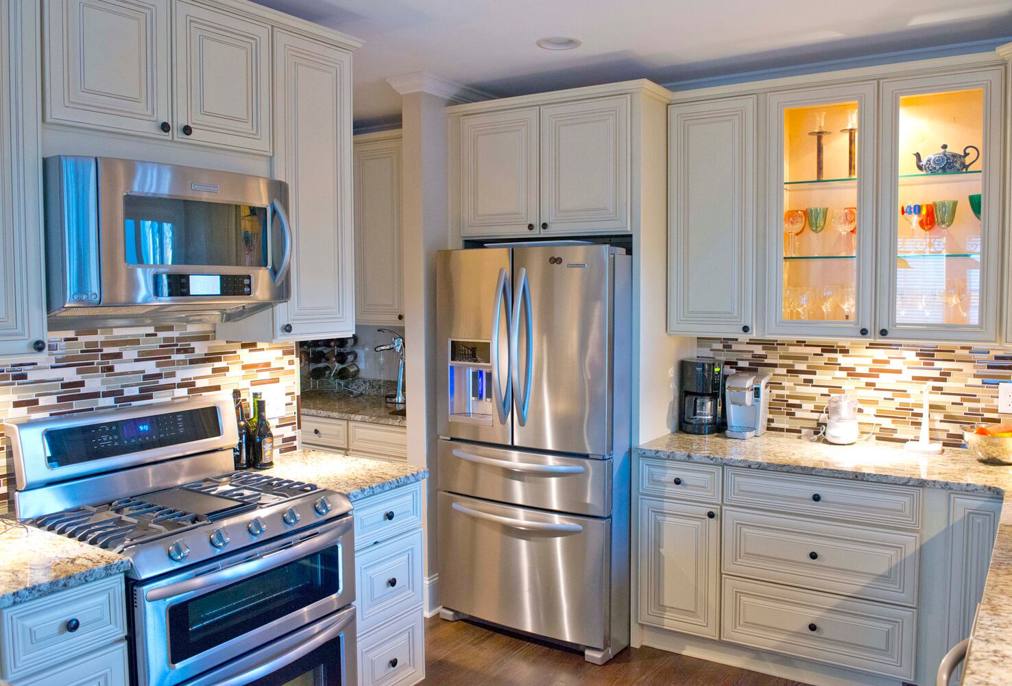 In the kitchen