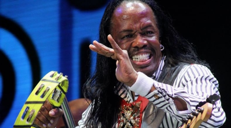 EWF's Verdine White performing at Lakewood in 2015. Photo: Melissa Ruggieri/AJC.