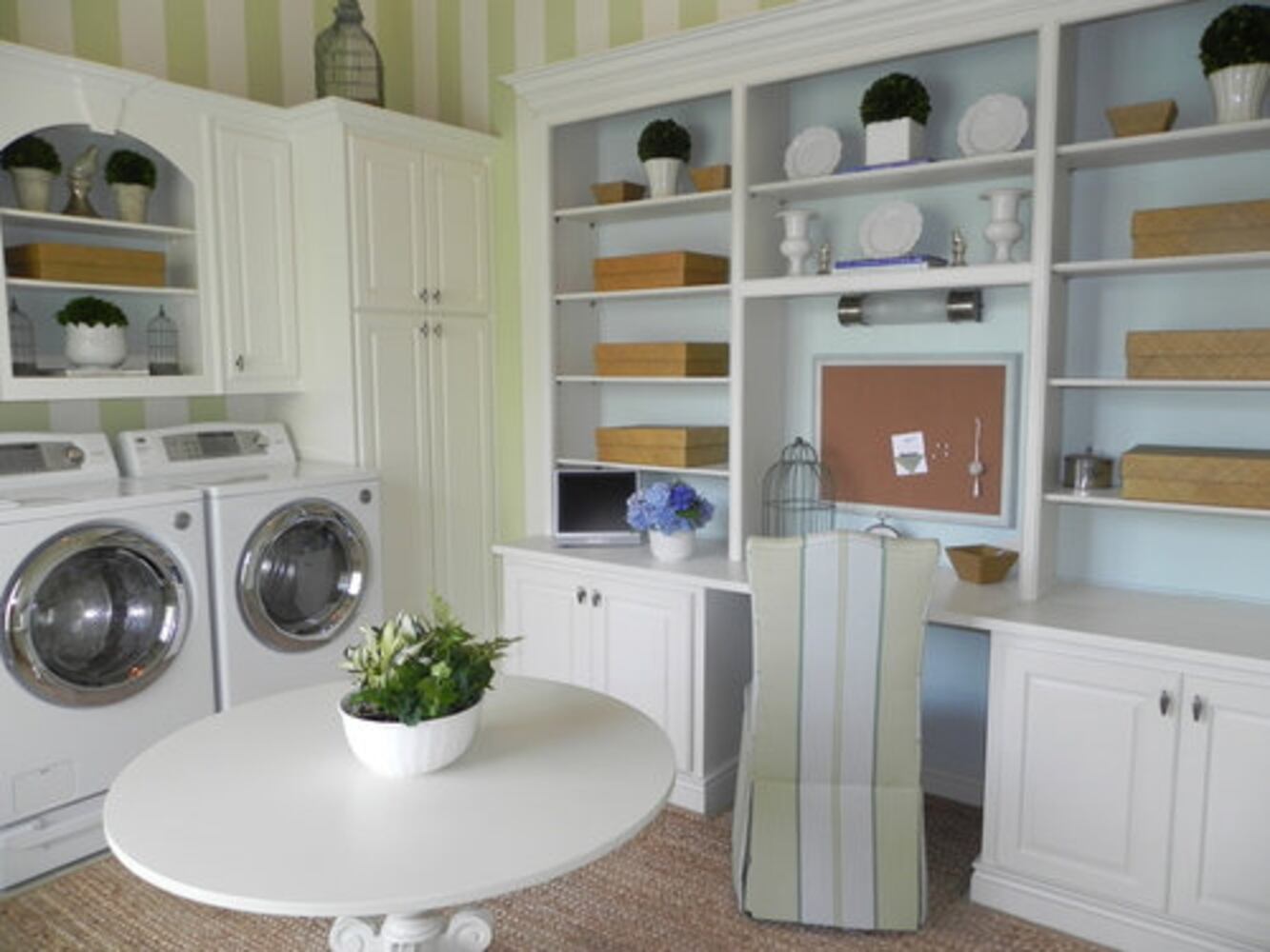 Laundry rooms go glam