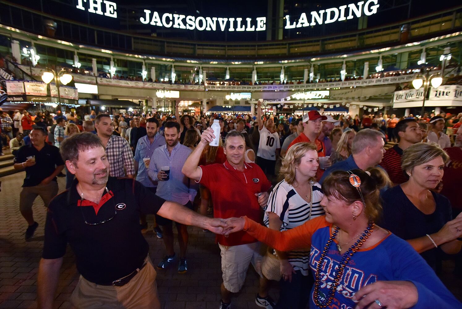 Photos: UGA fans at Jacksonville Landing through the years