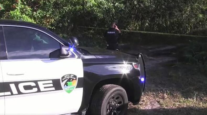 A 9-year-old girl was shot by an older sibling Saturday afternoon while their family was target shooting in Titusville, authorities said.