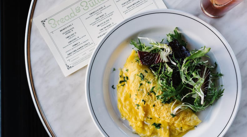Inman Park’s Bread & Butterfly boasts an excellent brunch with menu items like the omelet du jour. CONTRIBUTED BY ANDREW THOMAS LEE