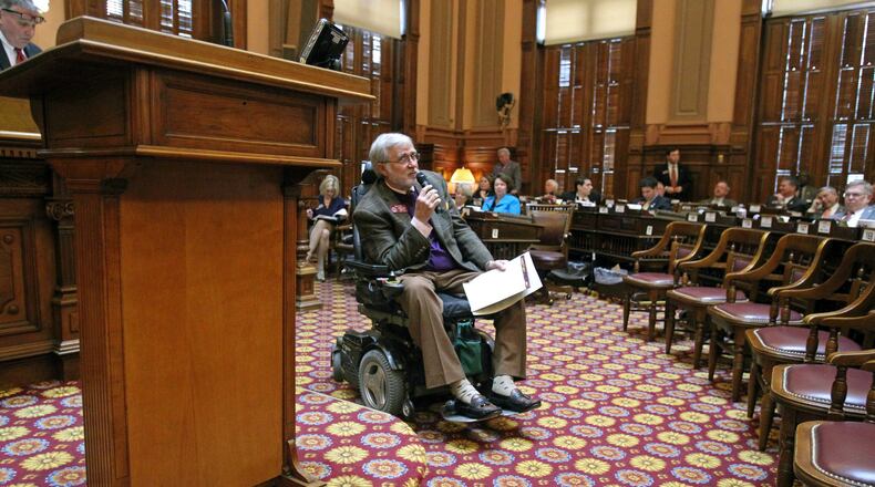 Former Rep. Rusty Kidd, I-Milledgeville, seen here in a 2013 file photo, decided not to run for re-election last year, but shortly after leaving office he sent a letter to casino lobbyists saying he had been in contact with casino CEOs and had talked to lawmakers about what it would take to get a bill through the General Assembly. Kidd said he was acting out of his own interest in the subject and was not lobbying. JASON GETZ / JGETZ@AJC.COM