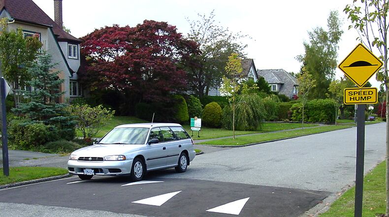 Speed humps are among the measures to reduce speeding identified in Johns Creek’s new traffic calming policy.