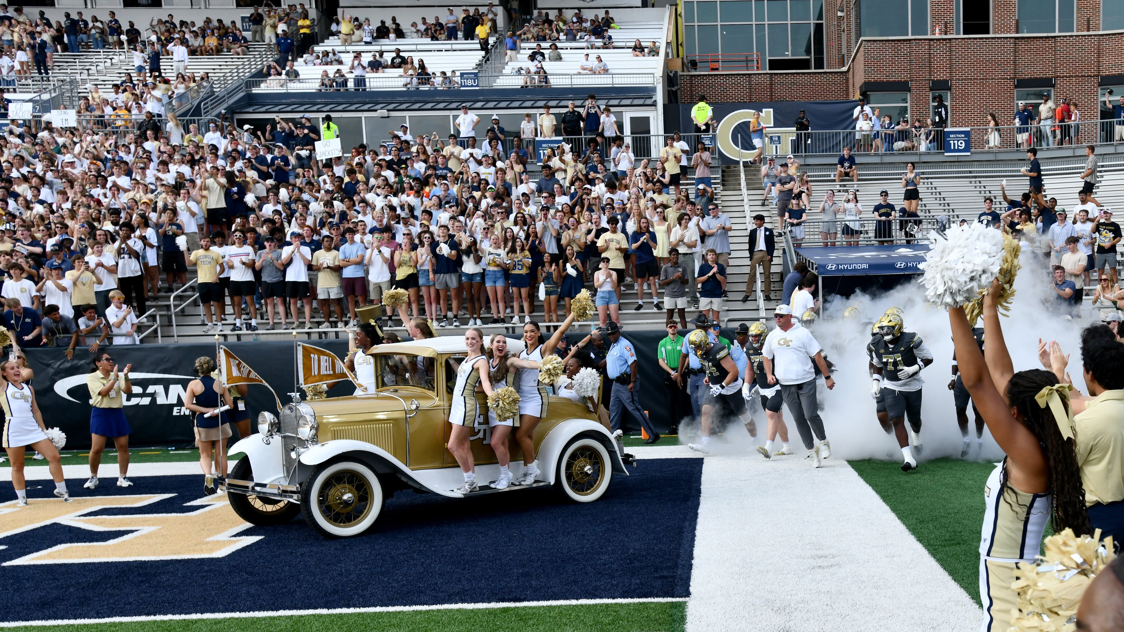 Georgia Tech’s 18 committed high school seniors are putting up big numbers this season. (Hyosub Shin/AJC)