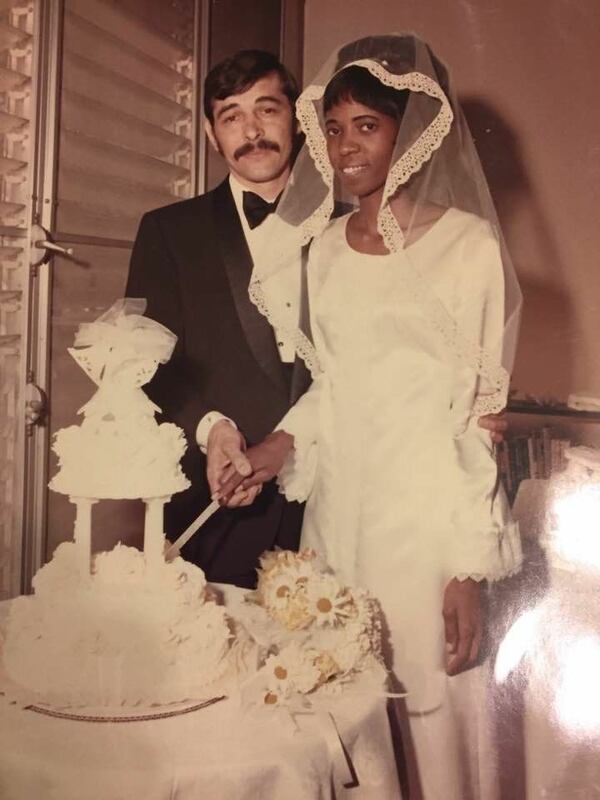 Joseph Carpenter and Sallie Mitchell were married April 4, 1970, at St. Thomas More Catholic Church. Courtesy of Carpenter family