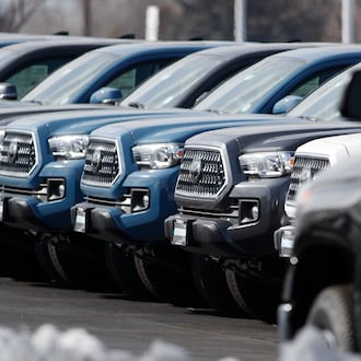 Gonna cost a lot to drive it off the lot. (David Zalubowski/AP)