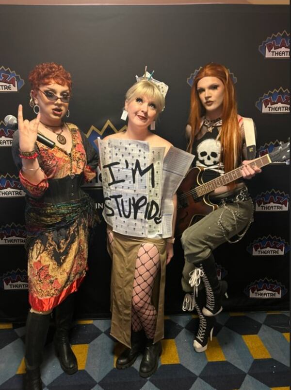 Attendees of a WussyVision screening of "Freakier Friday" at the Plaza Theatre in Atlanta dress the part. (Courtesy of Wussy Mag)